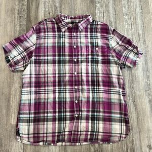 Mens Button Down Short Sleeve Shirt